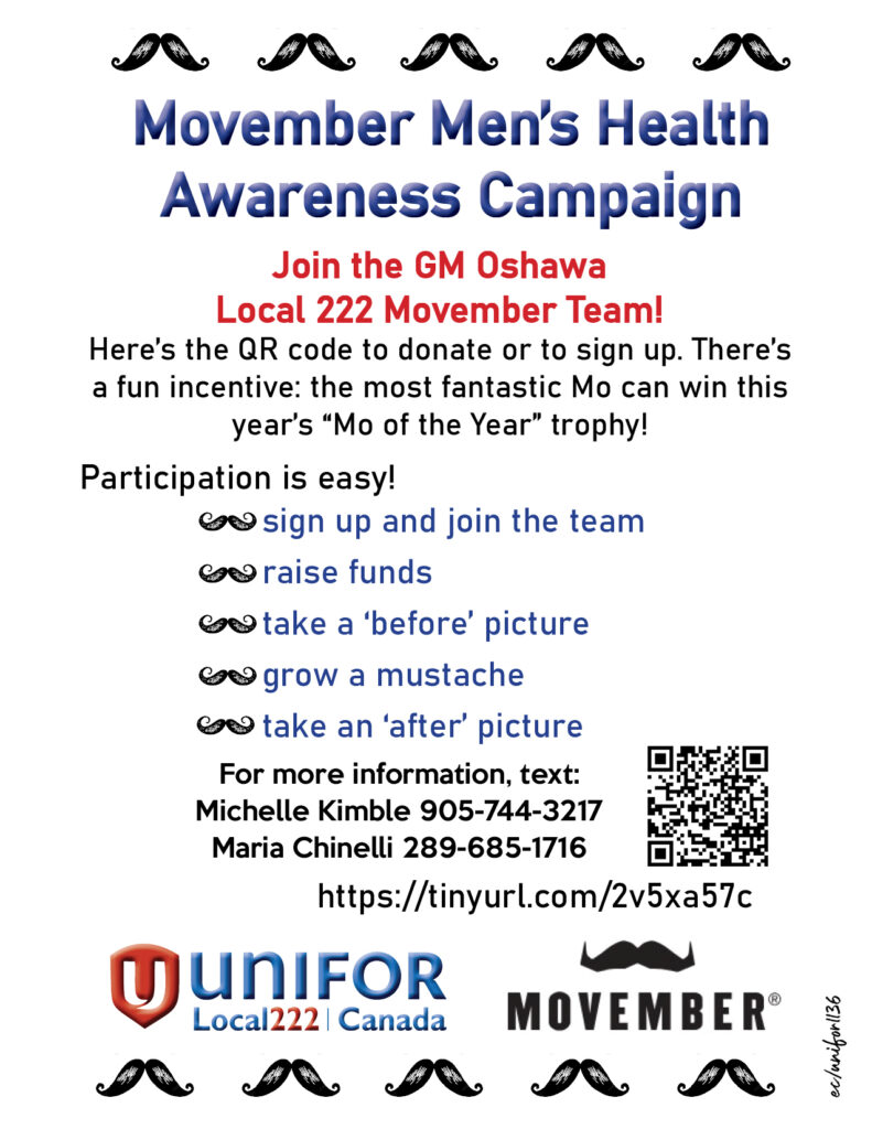 Movember 2025 flyer