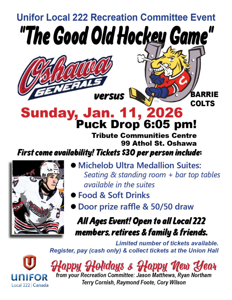 Generals night Jan 11 2026