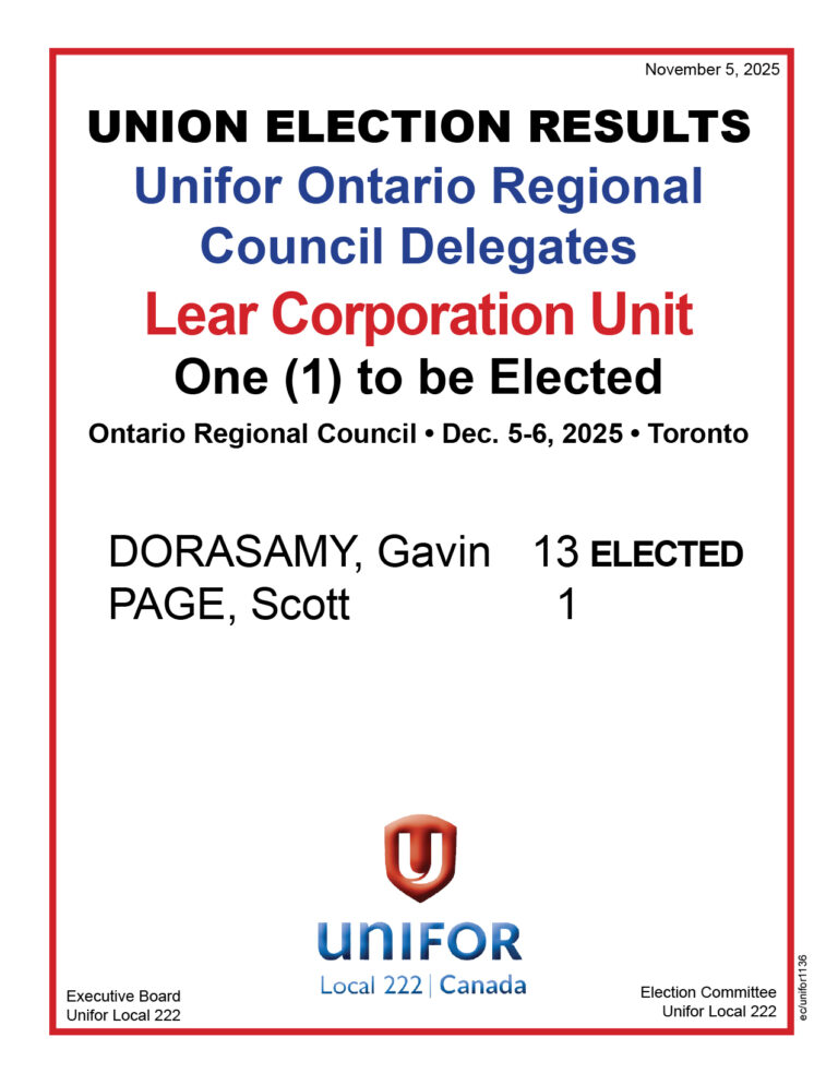 ORC Lear results Nov 5 2025