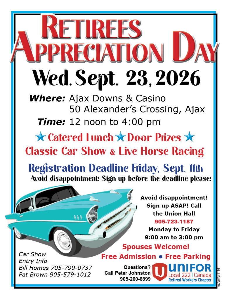 Retiree Appreciation Day poster Sept 23 2026
