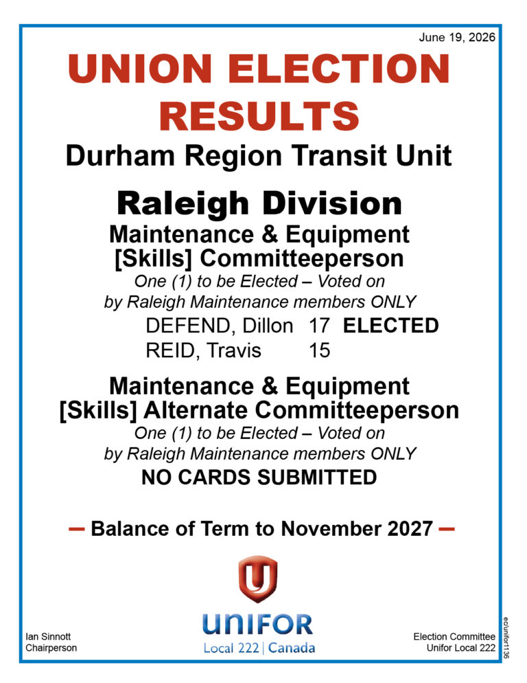 DRT June 18 Raleigh Maintenance Cperson