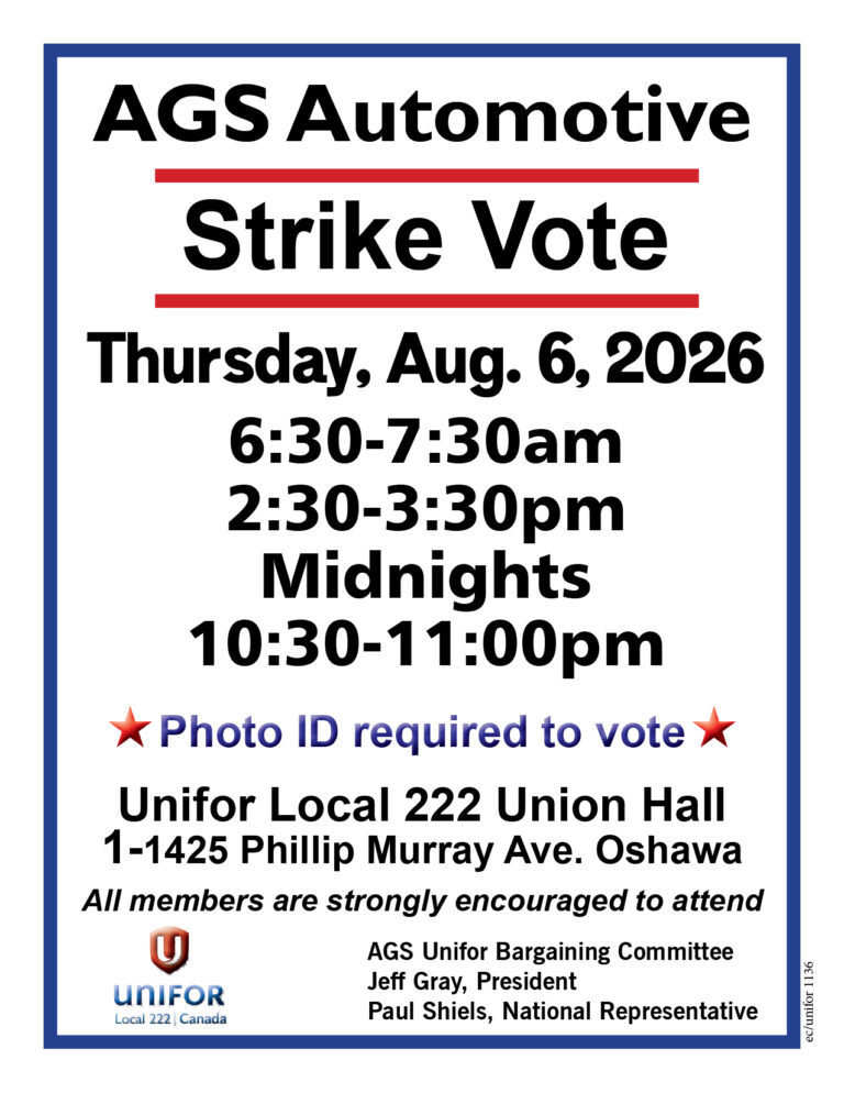 AGS strike vote Aug 6 2026 NEED ID