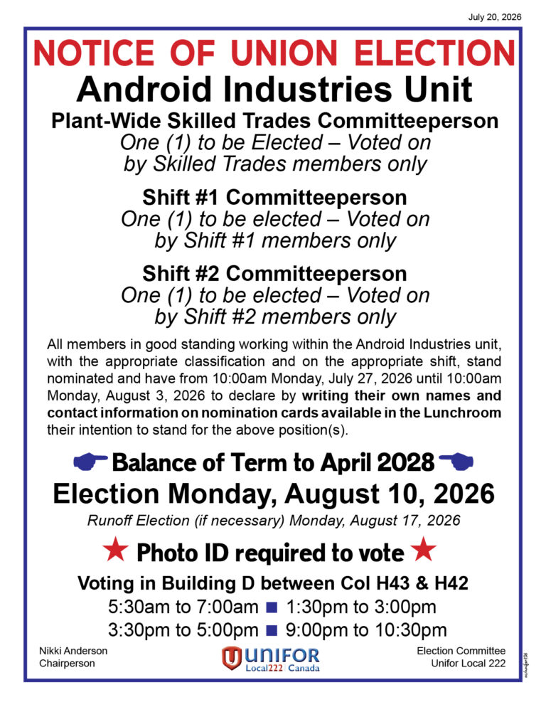 Android ST Cperson Shift 1 Shift 2 Cperson Aug 10 2026