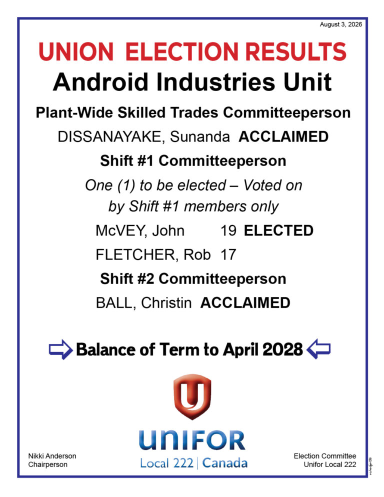 Android Shift 1 Cperson RESULTS Aug 11 2026